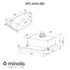 Витяжка телескопічна Minola HTL 614 BL LED