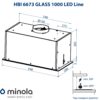 Витяжка повновбудовувана Minola HBI 6673 BL GLASS 1000 LED Line