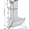 Кухонна витяжка Ventolux WAVE 60 BK (750) TRC