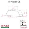 Витяжка повно вбудована Perfelli BIS 7653 WH 1000 LED