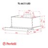 Витяжка телескопічна Perfelli TL 6622 BL 1000 LED