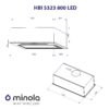 Витяжка повно вбудована Minola HBI 5323 GR 800 LED