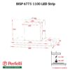 Витяжка повно вбудована Perfelli BISP 6773 WH 1100 LED Strip