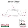 Витяжка повно вбудована Perfelli BIS 9653 I 1000 LED