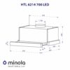 Витяжка телескопічна Minola HTL 6214 BLF 700 LED