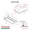 Витяжка повно вбудована Perfelli BI 6872 I LED