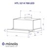 Витяжка телескопічна Minola HTL 5214 BL 700 LED