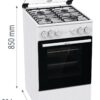 Плита комбінована GORENJE GK 5A21 WH