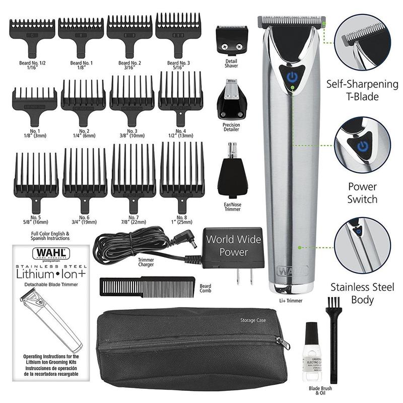  4 - Тример WAHL Stainless Steel 09818-116 сірий