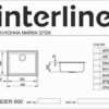 Мийка Гранітна INTERLINE UNDER 600 grigio