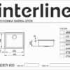 Мийка Гранітна INTERLINE UNDER 600 black