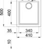 Мийка Гранітна ELLECI Q 100 on top avena 51