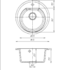 Кухонна мийка ROMZHA Klasicky Seda (602)