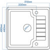 Кухонна мийка ROMZHA Klasicky 51 Seda (602)