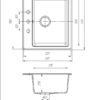 Кухонна мийка ROMZHA Patrat Grafit (201)