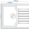 Кухонна мийка ROMZHA Klasicky 61 Seda (602)