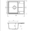 Кухонна мийка ROMZHA Cerand Grafit (201)