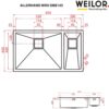 Мийка кухонна нержавіюча сталь WEILOR ALLERHAND WRX DB8145