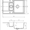 Кухонна мийка ROMZHA Jorum 78D Grafit (201)