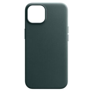  8 - Чохол-накладка Armorstandart Fake Leather для Apple iPhone 14 Shirt Green (ARM64393)