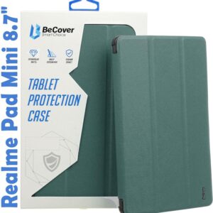  2 - Чохол-книжка BeCover Smart для Realme Pad Mini 8.7" Dark Green (708259)