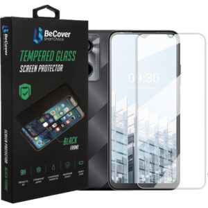  2 - Захисне скло BeCover для Tecno Pop 6 Pro (BE8) Crystal Clear Glass 3D (708555)