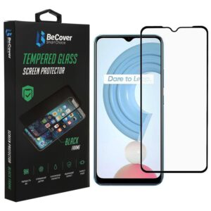  9 - Захисне скло BeCover для Realme C21Y Black (706904)