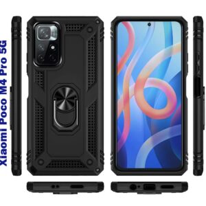  4 - Чохол-накладка BeCover Military для Xiaomi Poco M4 Pro 5G Black (707120)