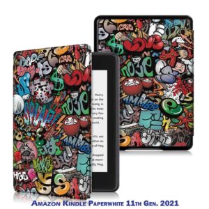  8 - Чохол-книжка BeCover Smart для Amazon Kindle Paperwhite 11th Gen. 2021 Graffiti (707214)