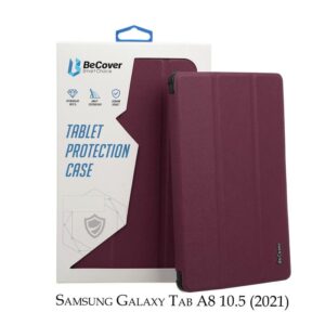  5 - Чохол-книжка BeCover Smart для Samsung Galaxy Tab A8 SM-X200/SM-X205 Red Wine (707268)