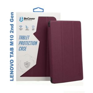  1 - Чохол-книжка BeCover Smart для Lenovo Tab M10 HD 2nd Gen TB-X306 Red Wine (705974)