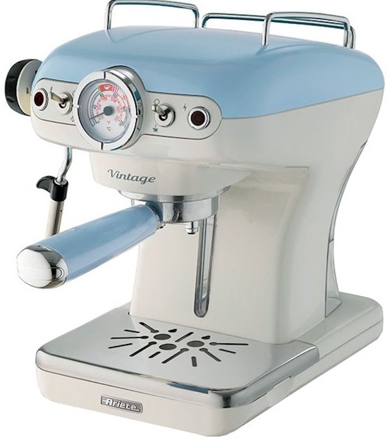  2 - Ріжкова кавоварка еспресо Ariete Espresso Vintage Light Blue (1389/15)