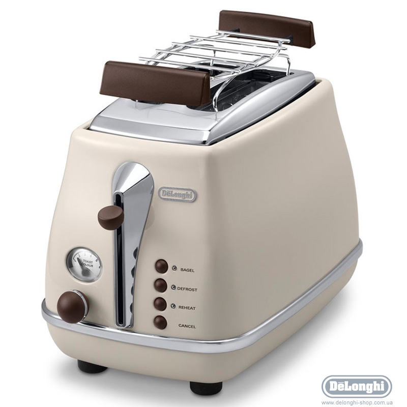  2 - Тостер DELONGHI CTOV2103.BG (900Вт/метал/беж.)